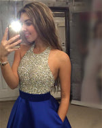 Load image into Gallery viewer, Royal-Blue-Ballgown-Dresses
