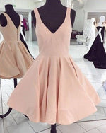 Load image into Gallery viewer, Pale Pink Homecoming Dresses 2019
