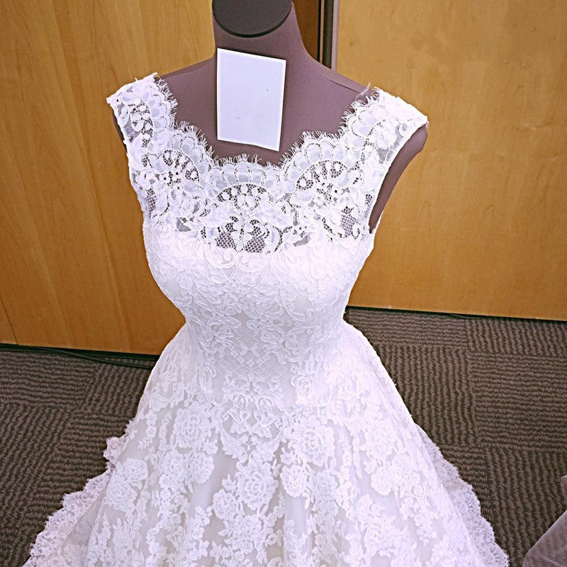 White Lace Wedding Dresses 2019