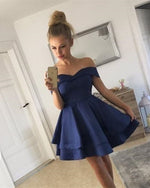 Load image into Gallery viewer, Navy-Blue-Homecoming-Dresses
