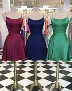 Load image into Gallery viewer, Backless-Prom-Short-Dresses-Strapless-Cocktail-Dress
