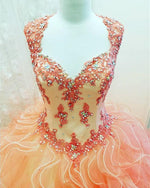 Afbeelding in Gallery-weergave laden, Coral-Quinceanera-Dresses
