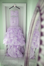 Afbeelding in Gallery-weergave laden, Sweetheart Organza Ruffles Mermaid Wedding Dresses 2017
