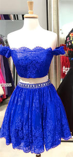 Load image into Gallery viewer, Royal Blue Homecoming Dresses
