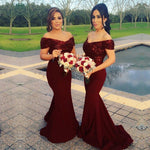 Load image into Gallery viewer, burgundy-bridesmaid-dresses

