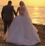 Load image into Gallery viewer, Crystal Beaded Sweetheart Wedding Ball Gown Dresses
