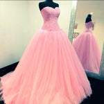Afbeelding in Gallery-weergave laden, Lace Appliques Sweetheart Tulle Princess Style Quinceanera Dresses
