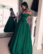 Load image into Gallery viewer, Long Emerald Prom Dresses 2019 Fast Delivery Evening Gowns
