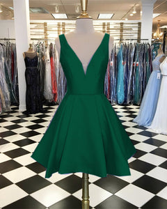 Short-Green-Homecoming-Dresses-A-line-Prom-Gowns