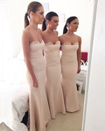 Load image into Gallery viewer, nude-pink-bridesmaid-dress
