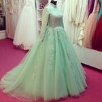 Load image into Gallery viewer, high neck long sleeves Muslim Arabic Wedding Dresses 2022 Vintage
