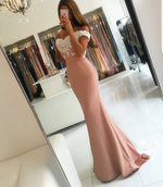 Load image into Gallery viewer, Off-Shoulder-Bridesmaid-Dresses
