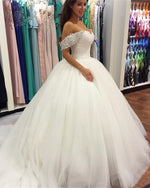 Cargar imagen en el visor de la galería, Princess-Ball-Gown-Wedding-Dresses
