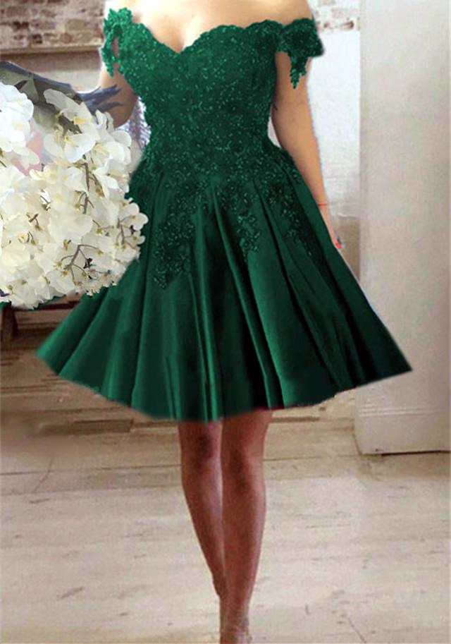 Emerald-Green-Bridesmaid-Dresses-Short