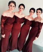 Cargar imagen en el visor de la galería, Sleeved-Bridesmaid-Dresses

