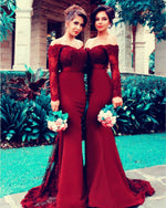 Load image into Gallery viewer, burgundy-bridesmaid-ideas
