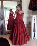 Load image into Gallery viewer, Burgundy-Bridesmaid-Dresses
