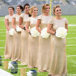 Load image into Gallery viewer, Modern Style Glitter Sequins Bridesmaid Dresses Mermaid Formal Gowns
