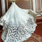Cargar imagen en el visor de la galería, unique butterfly wedding dresses ball gowns sweetheart neckline
