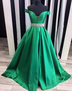 off the shoulder satin ball gowns evening dresses 2017
