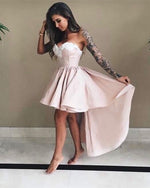 Load image into Gallery viewer, Front-Short-Long-Back-Prom-Dresses

