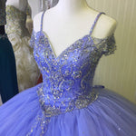 Load image into Gallery viewer, Off The Shoulder Crystal Beaded Ball Gowns Quinceanera Dresses
