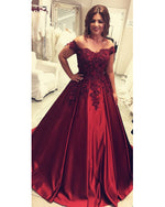 Cargar imagen en el visor de la galería, Prom-Dresses-Burgundy
