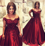 Cargar imagen en el visor de la galería, Wedding-Dresses-Burgundy
