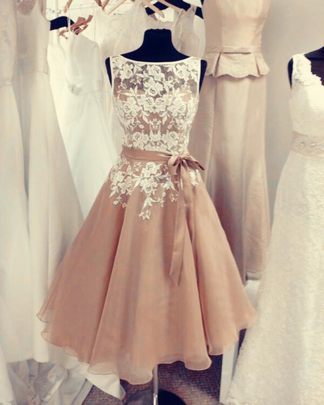 Champagne-Bridesmaid-Dresses