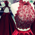 Load image into Gallery viewer, burgundy-dress-prom
