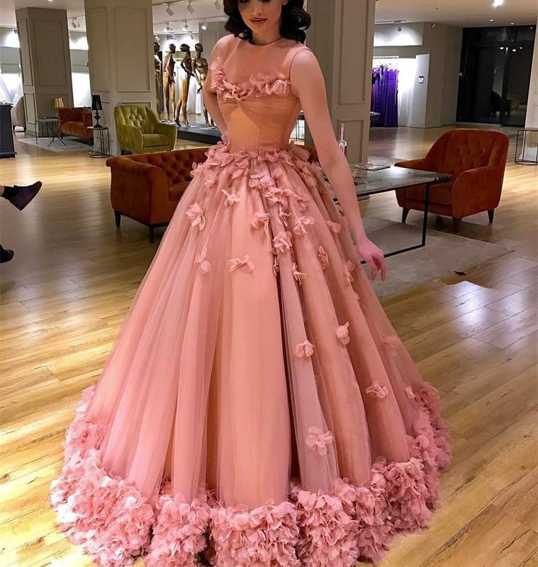 Elegant-Tulle-Quinceanera-Dresses-Ball-Gowns-Flowers-Prom-Dress