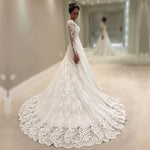Load image into Gallery viewer, Vintage Lace Wedding Dresses Princess Long Sleeves Bridal Gowns
