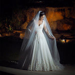 Afbeelding in Gallery-weergave laden, Vintage Lace Wedding Dresses Princess Long Sleeves Bridal Gowns
