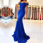 Cargar imagen en el visor de la galería, Sweetheart Mermaid Prom Dress Satin Off Shoulder
