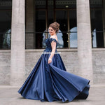 Load image into Gallery viewer, Marineblau Ballkleider Quinceanera Kleider
