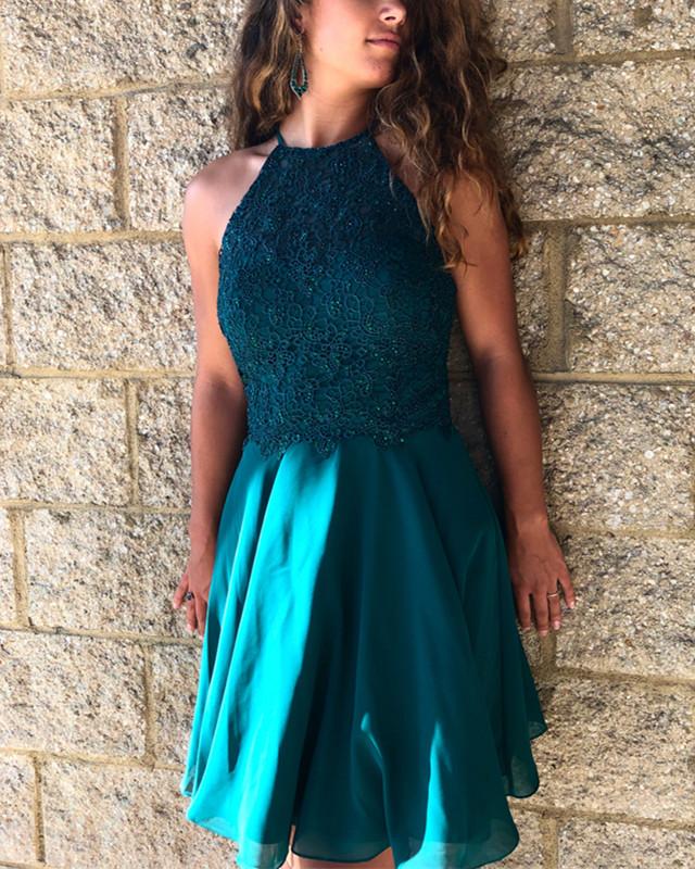 Teal-Green-Homecoming-Dresses-Short-Chiffon-Prom-Cocktail-Dress