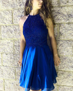 Cargar imagen en el visor de la galería, Royal-Blue-Homecoming-Dresses-For-8th-Grade-Prom
