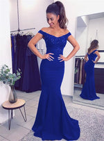 Cargar imagen en el visor de la galería, Royal Blue Bridesmaid Dress
