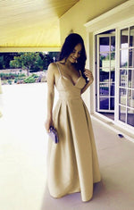 Load image into Gallery viewer, Spaghetti Straps Sweetheart Long Satin Floor Length Bridesmaid Dresses
