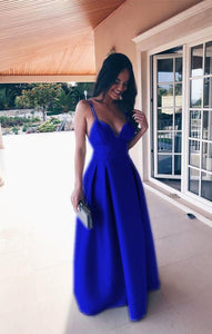 Spaghetti Straps Sweetheart Long Satin Floor Length Bridesmaid Dresses
