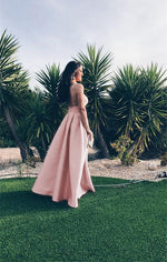 Load image into Gallery viewer, Spaghetti Straps Sweetheart Long Satin Floor Length Bridesmaid Dresses
