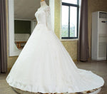Cargar imagen en el visor de la galería, Vintage 1950s Lace Embroidery Ball Gowns Wedding Dresses Long Sleeves 2017
