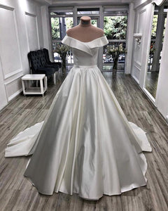Satin Wedding Ball Gown Dresses 2020