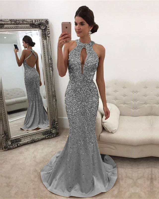 Silver-Evening-Gowns