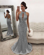 Load image into Gallery viewer, Silver-Evening-Gowns
