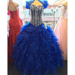 Load image into Gallery viewer, Royal Blue Quinceanera Dresses Ball Gowns 2017 vestidos de quinceañeras
