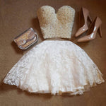 Load image into Gallery viewer, Two Piece Ball Gowns Prom Homecoming Dresses With Pearl Corset
