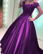 Cargar imagen en el visor de la galería, Grape-Prom-Dress
