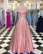 Load image into Gallery viewer, Nude-Pink-Prom-Dresses
