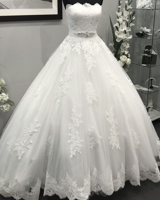 Robe-De-Mariage-2018-2019-Lace-Embroidery-Ball-gowns